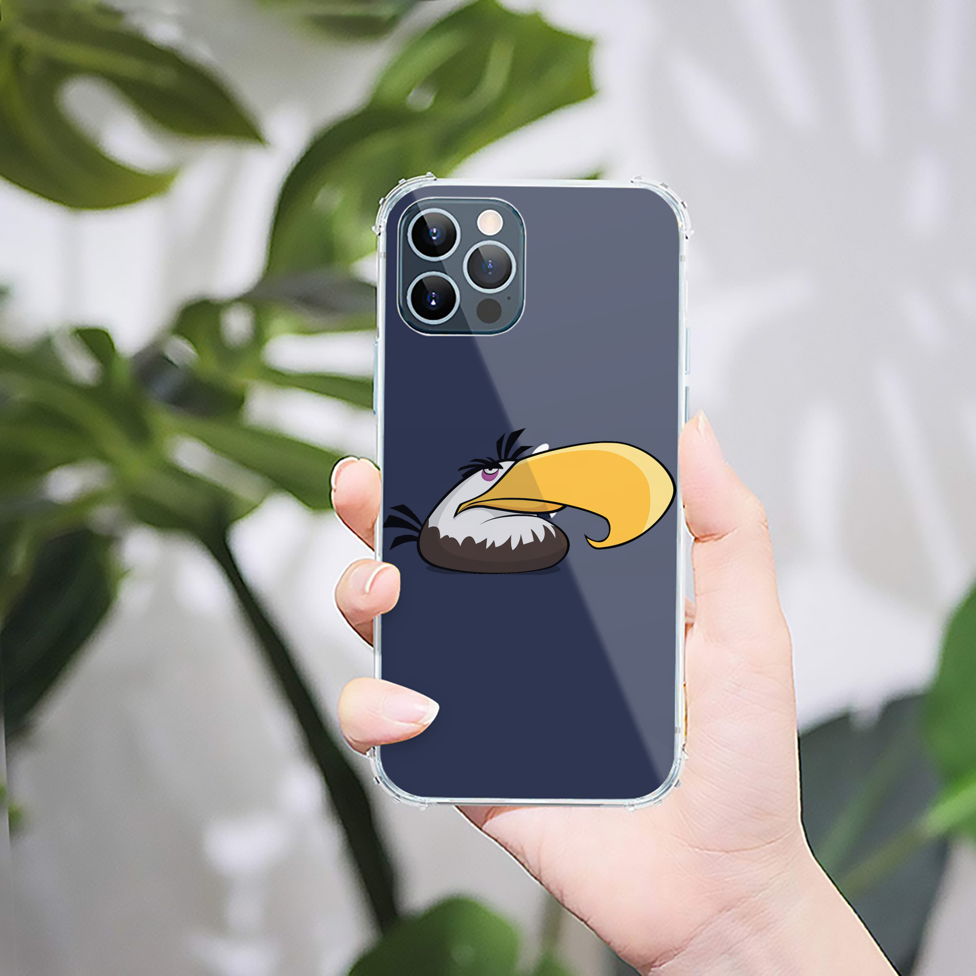 （画像用） Angry Birds アングリーバード 【iPhone 12シリーズ対応】透明スマホケース（クリアソフトケース）